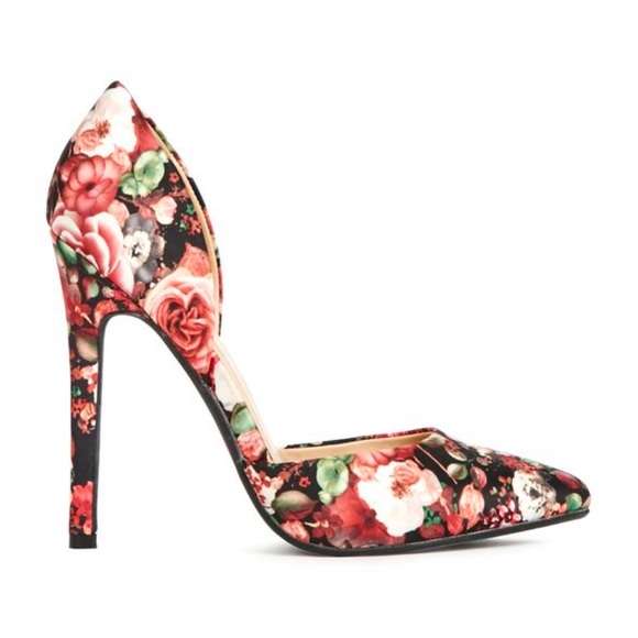 Just Fab Annaleese Floral High Heels - Picture 3 of 6